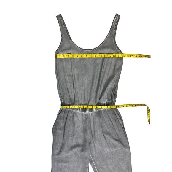 Anthropologie Cloth & Stone Gray Washed Sleeveless Tank Jumpsuit Size XS - Picture 10 of 11